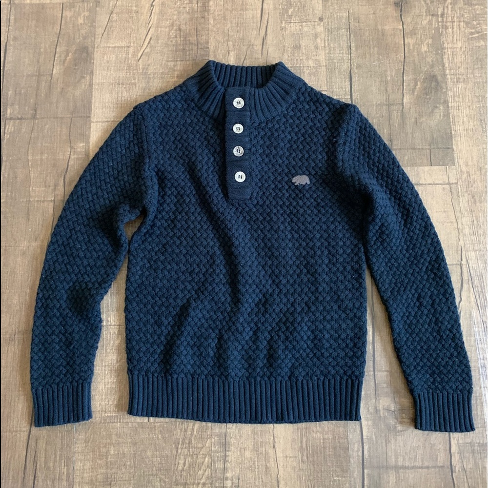 Lucky Brand kids boys chunky waffle knit sweater